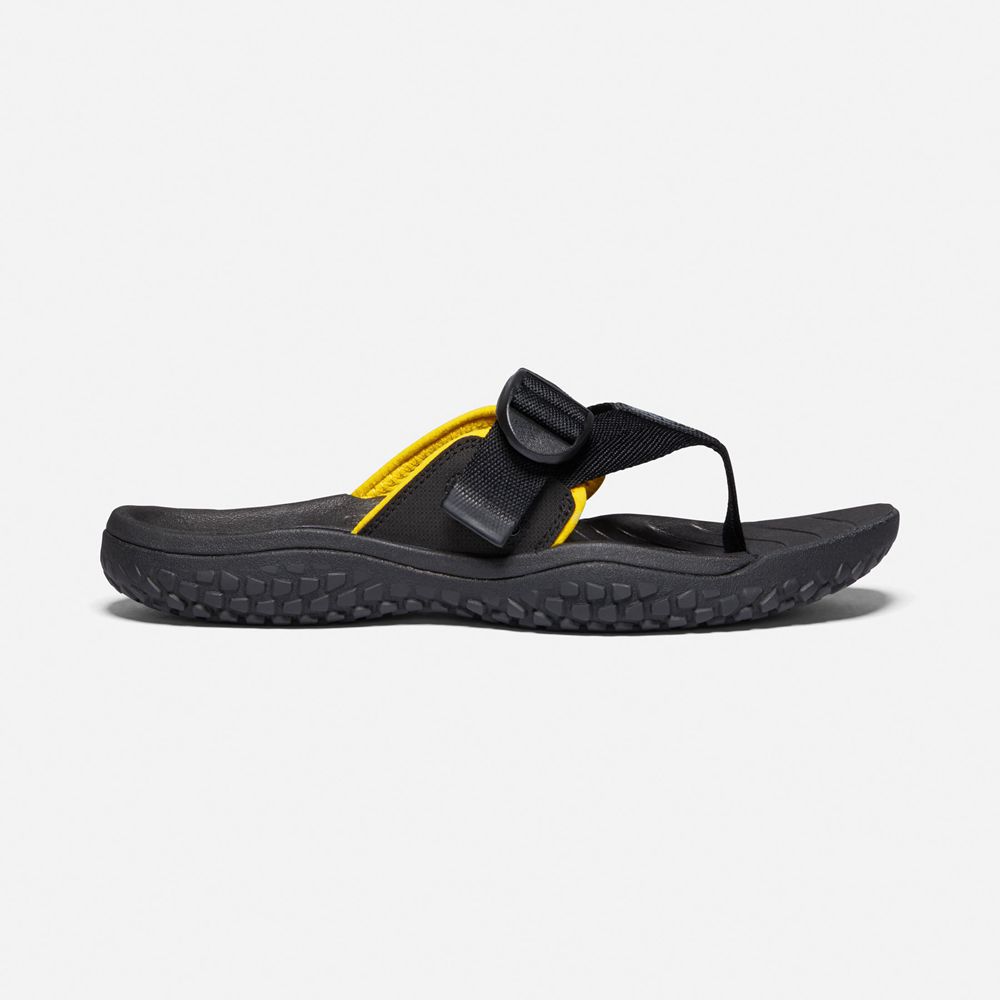 Keen Parmak Arası Terlik Erkek Siyah - Solr Toe Post Sandal - Türkiye VBUL98716